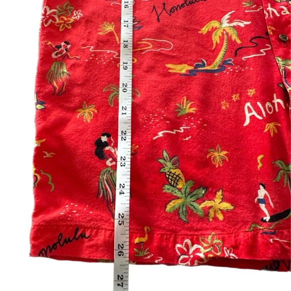 Scotch & Soda Red Aloha Print Casual Shirt - Picture 5 of 7